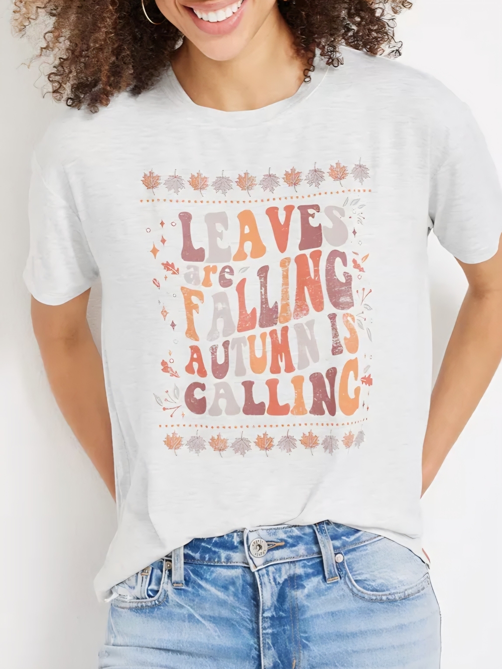 Maurices | Leaves Are Falling Autumn Is Calling Graphic Tee Pumpkin Patch Soft